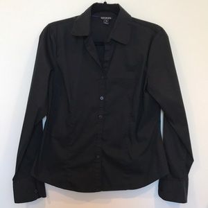 Black Button-Down Shirt
